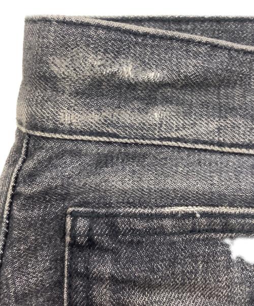 BALMAIN（バルマン）BALMAIN (バルマン) リペア加工デニムパンツ グレー サイズ:29の古着・服飾アイテム