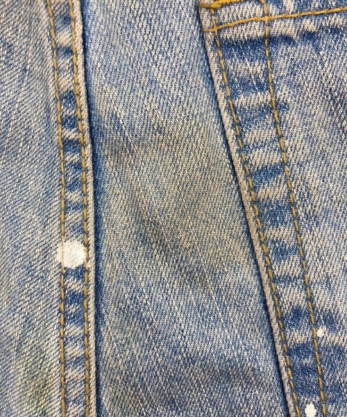 JURY BLACK（ジュリー ブラック）JURY BLACK (ジュリー ブラック) USED加工スタッズデニムパンツ ブルー サイズ:1の古着・服飾アイテム