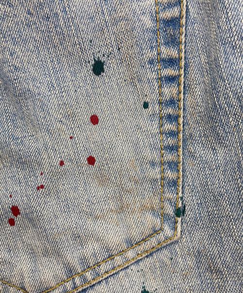 JURY BLACK（ジュリー ブラック）JURY BLACK (ジュリー ブラック) USED加工スタッズデニムパンツ ブルー サイズ:1の古着・服飾アイテム