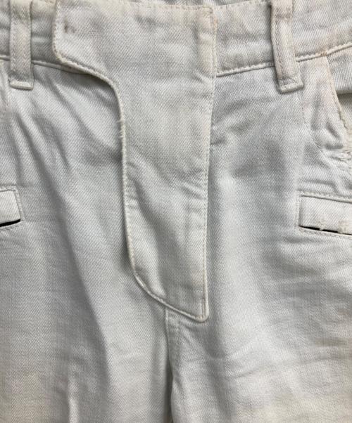 BALMAIN（バルマン）BALMAIN (バルマン) ダメージ加工蛇腹バイカーデニム ライトブルー サイズ:30の古着・服飾アイテム