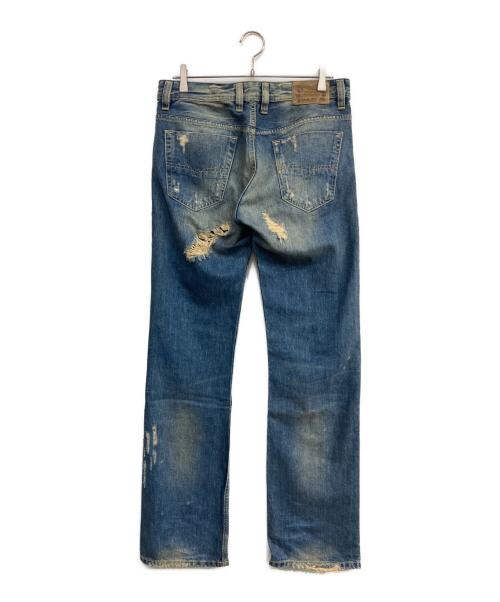 DIESEL（ディーゼル）DIESEL (ディーゼル) VIKER ダメージ加工デニムパンツ ブルー サイズ: W30×L32の古着・服飾アイテム