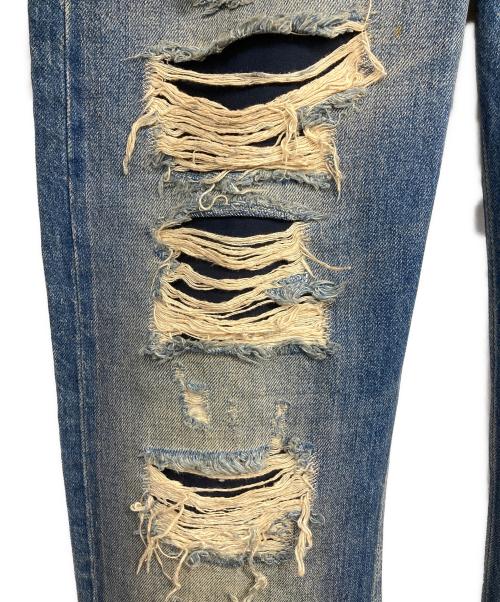 DIESEL（ディーゼル）DIESEL (ディーゼル) VIKER ダメージ加工デニムパンツ ブルー サイズ: W30×L32の古着・服飾アイテム