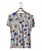 JOHN GALLIANOジョンガリアーノ）の古着「花柄Tシャツ」｜ブルー