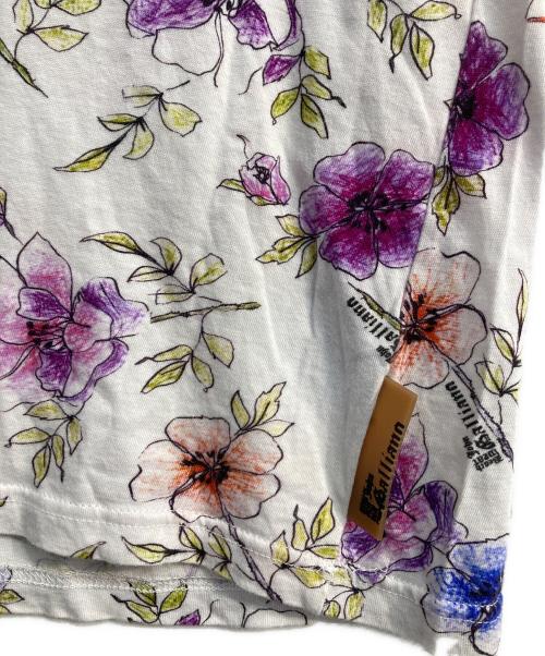 JOHN GALLIANO（ジョンガリアーノ）JOHN GALLIANO (ジョンガリアーノ) 半袖Tシャツ ホワイト サイズ:XSの古着・服飾アイテム