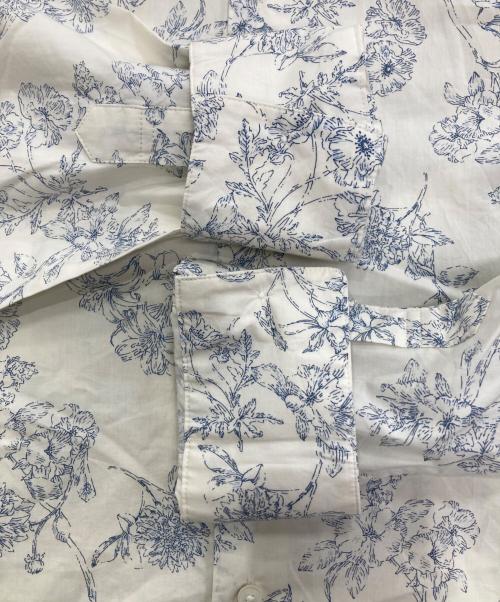 MACPHEE（マカフィー）MACPHEE (マカフィー) ブルームプリント レギュラーカラーシャツ ホワイト サイズ:36の古着・服飾アイテム