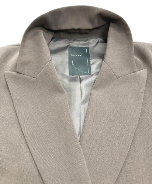 Noble（ノーブル）Noble (ノーブル) ピークドカラーロングジレ ブラウン サイズ:Ｓ（36）の古着・服飾アイテム