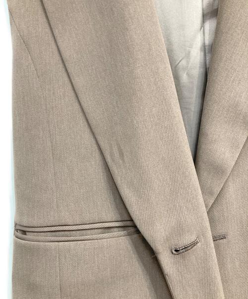 Noble（ノーブル）Noble (ノーブル) ピークドカラーロングジレ ブラウン サイズ:Ｓ（36）の古着・服飾アイテム