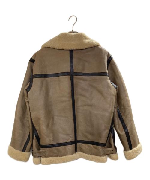 quattrocchi by International Gallery（クアトロッキ バイ インターナショナル ギャラリー）quattrocchi by International Gallery (クアトロッキ バイ インターナショナル ギャラリー) B-3ムートンジャケット ブラウン サイズ:50の古着・服飾アイテム