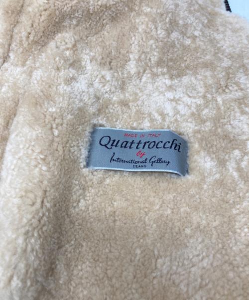 quattrocchi by International Gallery（クアトロッキ バイ インターナショナル ギャラリー）quattrocchi by International Gallery (クアトロッキ バイ インターナショナル ギャラリー) B-3ムートンジャケット ブラウン サイズ:50の古着・服飾アイテム