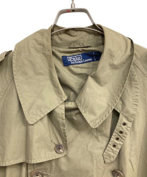 POLO RALPH LAUREN（ポロ・ラルフローレン）POLO RALPH LAUREN (ポロ・ラルフローレン) 1枚袖ダブルトレンチコート ベージュ サイズ:Lの古着・服飾アイテム