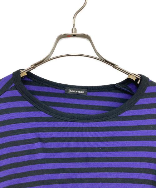 UNDERCOVERISM（アンダーカバーイズム）UNDERCOVERISM (アンダーカバーイズム) ボーダーカットソー パープル サイズ:5の古着・服飾アイテム