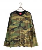 SUPREMEシュプリーム）の古着「Camo Paneled L/S Top」｜カーキ×ブラウン