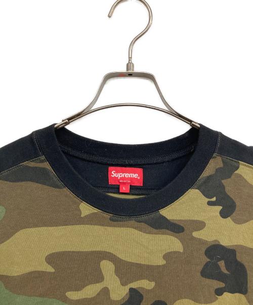 SUPREME（シュプリーム）Supreme (シュプリーム) Camo Paneled L/S Top カーキ×ブラウン サイズ:Lの古着・服飾アイテム