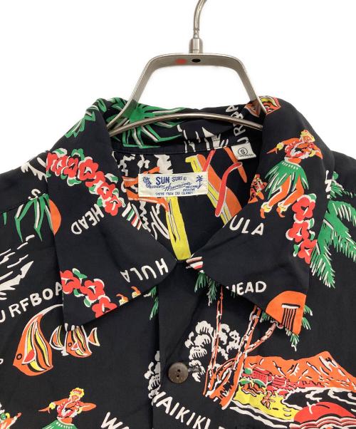 Sun Surf（サンサーフ）Sun Surf (サンサーフ) RAYON HAWAIIAN SHIRT ブラック サイズ:Sの古着・服飾アイテム