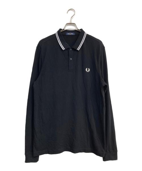 FRED PERRY（フレッドペリー）FRED PERRY (フレッドペリー) LS TWIN TIPPED SHIRT ブラック サイズ:XLの古着・服飾アイテム