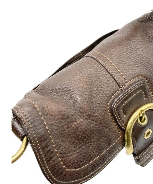 COACH（コーチ）COACH (コーチ) ソーホーレザーワンショルダーバッグ ブラウンの古着・服飾アイテム
