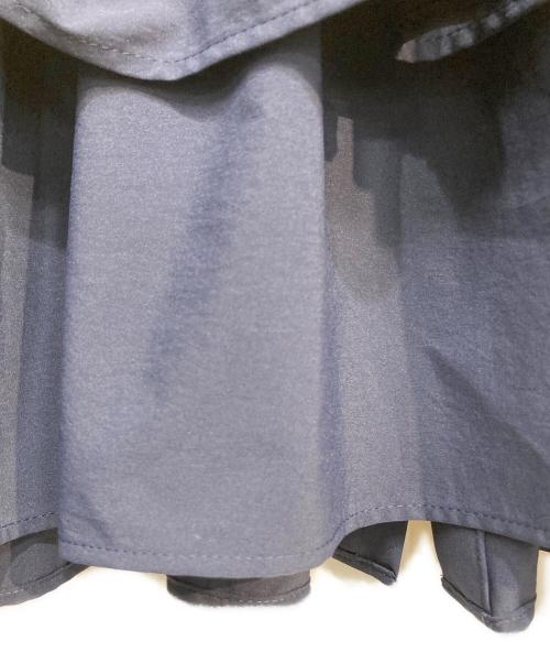 UNITED ARROWS TOKYO（ユナイテッドアローズトウキョウ）UNITED ARROWS TOKYO (ユナイテッドアローズトウキョウ) イレギュラー シャーリング 六分袖 ブラウス ネイビー サイズ:38の古着・服飾アイテム