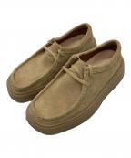 CLARKS SIGNATUREクラークス）の古着「厚底ワラビーシューズ」｜ベージュ