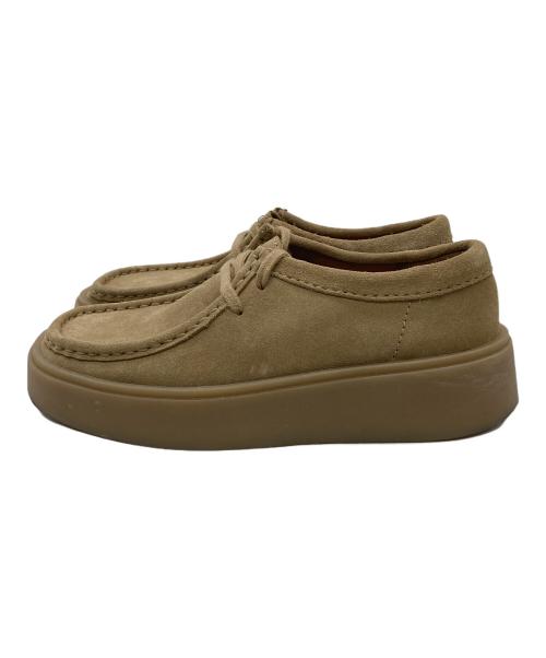 CLARKS SIGNATURE（クラークス）CLARKS SIGNATURE (クラークス) 厚底ワラビーシューズ ベージュ サイズ:24cmの古着・服飾アイテム