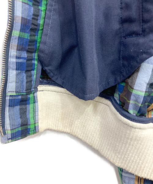 BEAMS PLUS（ビームスプラス）BEAMS PLUS (ビームスプラス) シアサッカー スポーツ ブルゾン ブルー サイズ:Lの古着・服飾アイテム