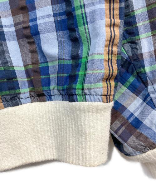 BEAMS PLUS（ビームスプラス）BEAMS PLUS (ビームスプラス) シアサッカー スポーツ ブルゾン ブルー サイズ:Lの古着・服飾アイテム
