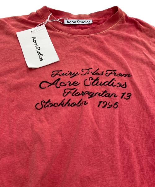 Acne studios（アクネ ストゥディオズ）ACNE STUDIOS (アクネ ストゥディオズ) フェード加工半袖Tシャツ レッド サイズ:XXSの古着・服飾アイテム