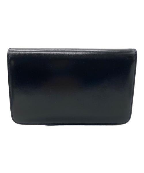 CELINE（セリーヌ）CELINE (セリーヌ) ヴィンテージマカダムチェーンショルダーバッグ ダークネイビーの古着・服飾アイテム