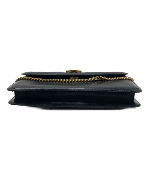 CELINE（セリーヌ）CELINE (セリーヌ) ヴィンテージマカダムチェーンショルダーバッグ ダークネイビーの古着・服飾アイテム