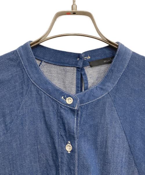 Munich（ミューニック）MUNICH (ミューニック) 8ozウォッシュデニムパフスリーブシャツワンピース インディゴ サイズ:0Sの古着・服飾アイテム
