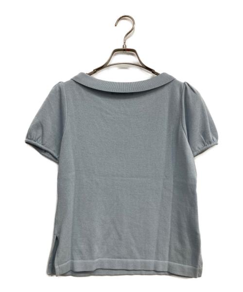 Rene（ルネ）Rene (ルネ) 襟付ニット ブルー サイズ:36の古着・服飾アイテム