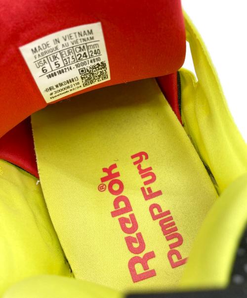 REEBOK（リーボック）REEBOK (リーボック) INSTAPUMP FURY 94 イエロー×レッド サイズ:24cmの古着・服飾アイテム
