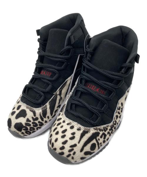 NIKE（ナイキ）NIKE (ナイキ) WMNS AIR JORDAN 11 RETRO Animal Instinct ブラック×ベージュ サイズ:24cm 未使用品の古着・服飾アイテム