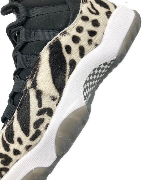 NIKE（ナイキ）NIKE (ナイキ) WMNS AIR JORDAN 11 RETRO Animal Instinct ブラック×ベージュ サイズ:24cm 未使用品の古着・服飾アイテム