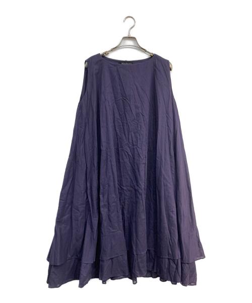 mizuiro-ind（ミズイロインド）mizuiro-ind (ミズイロインド) ノースリーブワンピース パープル サイズ:Freeの古着・服飾アイテム