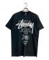 stussy（ステューシー）の古着「World Tour TEE」｜ブラック
