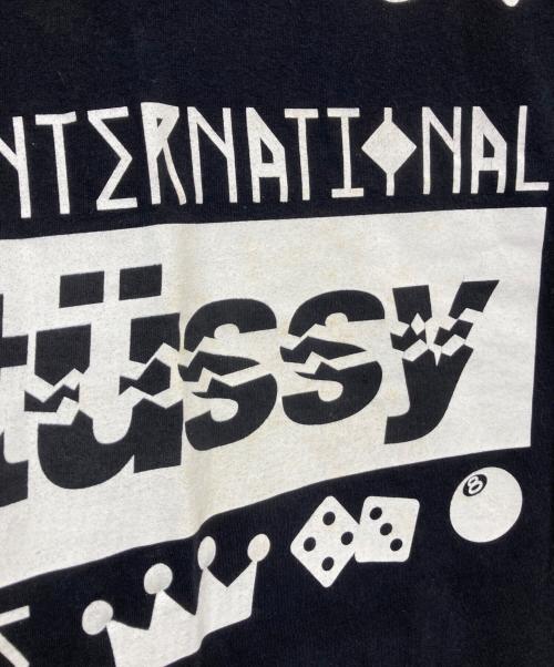 stussy（ステューシー）stussy (ステューシー) プリントTシャツ ブラック サイズ:Mの古着・服飾アイテム