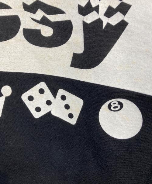 stussy（ステューシー）stussy (ステューシー) プリントTシャツ ブラック サイズ:Mの古着・服飾アイテム