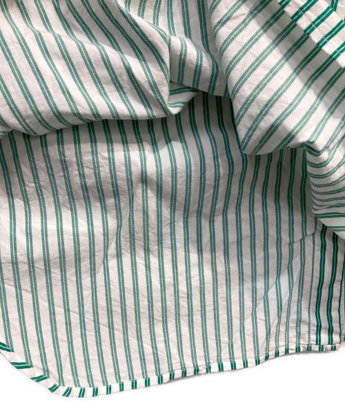 ne quittez pas（ヌキテパ）ne quittez pas (ヌキテパ) POPLIN STRIPE SHRITS DRESS グリーン サイズ:Ｆｒｅｅの古着・服飾アイテム