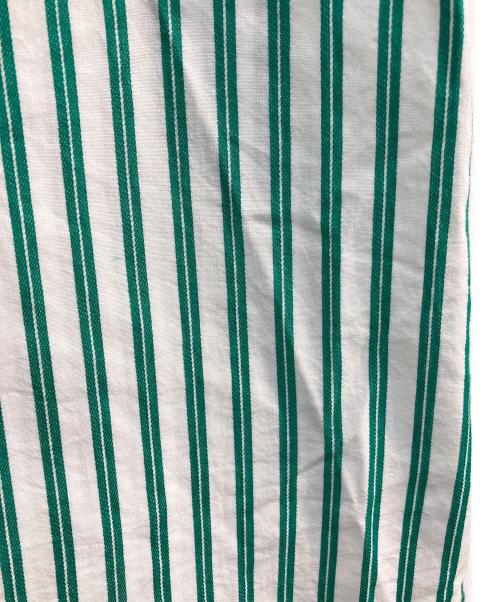 ne quittez pas（ヌキテパ）ne quittez pas (ヌキテパ) POPLIN STRIPE SHRITS DRESS グリーン サイズ:Ｆｒｅｅの古着・服飾アイテム