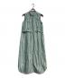 ne quittez pas（ヌキテパ）の古着「POPLIN STRIPE SHRITS DRESS」｜グリーン