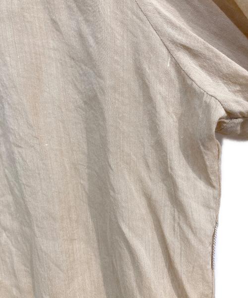 BEIGE（ベイジ）BEIGE (ベイジ) レザーパイピングノースリーブワンピース ブラウン サイズ:4の古着・服飾アイテム