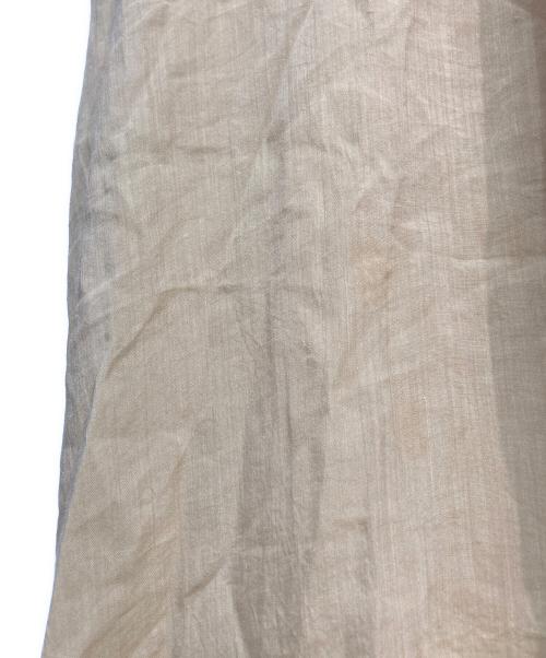 BEIGE（ベイジ）BEIGE (ベイジ) レザーパイピングノースリーブワンピース ブラウン サイズ:4の古着・服飾アイテム