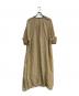 BEIGE (ベイジ) レザーパイピングノースリーブワンピース ブラウン サイズ:4：5000円
