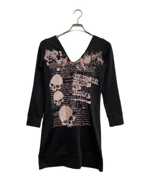 h.ANARCHY（エイチアナーキ）h.ANARCHY (エイチアナーキ) ダブルジップロングストレッチパーカー ブラック サイズ:Freeの古着・服飾アイテム