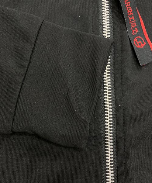 h.ANARCHY（エイチアナーキ）h.ANARCHY (エイチアナーキ) ダブルジップロングストレッチパーカー ブラック サイズ:Freeの古着・服飾アイテム