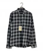 GIVENCHYジバンシィ）の古着「スターチェックシャツ」｜グレー