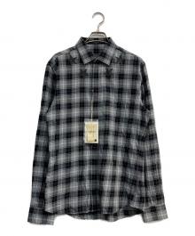 GIVENCHY（ジバンシィ）の古着「スターチェックシャツ」｜グレー