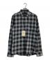 GIVENCHY（ジバンシィ）の古着「スターチェックシャツ」｜グレー