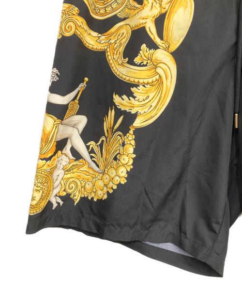 VERSACE（ヴェルサーチェ）VERSACE (ヴェルサーチェ) バロック柄スイムショーツ ブラック サイズ:3の古着・服飾アイテム