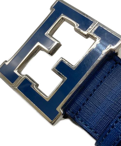 FENDI（フェンディ）FENDI (フェンディ) FFロゴバックルベルト ブルーの古着・服飾アイテム